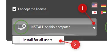 Screenshot of Screenpresso install window