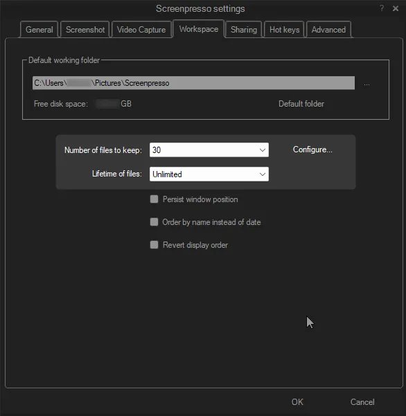 Moved settings shape