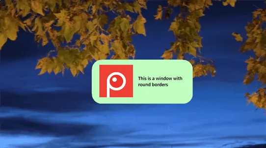 Round window desktop